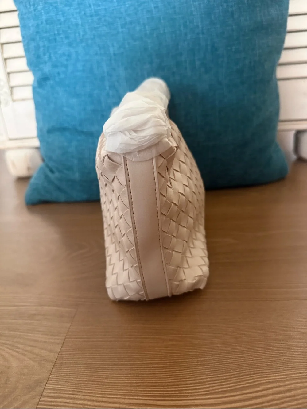 New! Woven Leather Purse